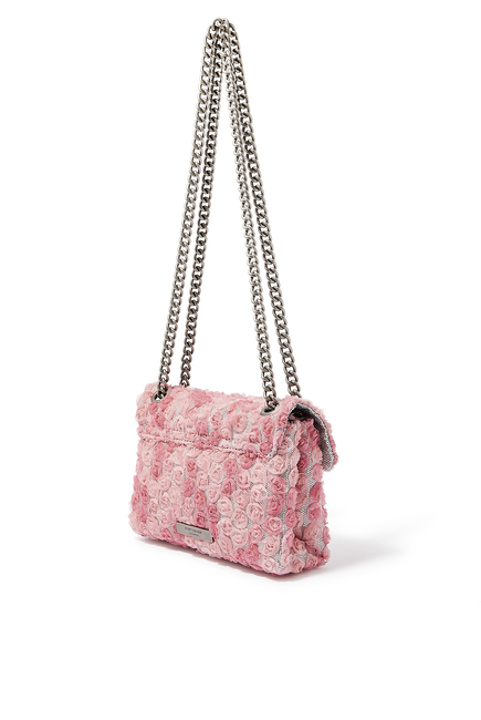 Rose Fabric Mini Kensington Shoulder Bag